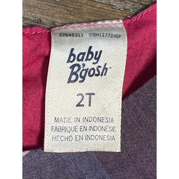 baby B'gosh Baby Girls‎ 100% Cotton Sleeveless Plaid Dress Multi 2T - Picture 10 of 12